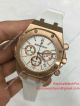 2017 Japan Replica Audemars Piguet Royal Oak Rose Gold Chrono White Rubber (2)_th.jpg